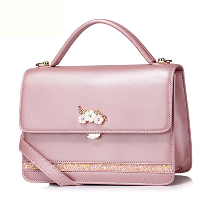 

New zealand NUCELL ladies bag new European and American fashion handbag ladies shoulder Messenger bag leisure tide 948 pearl powder