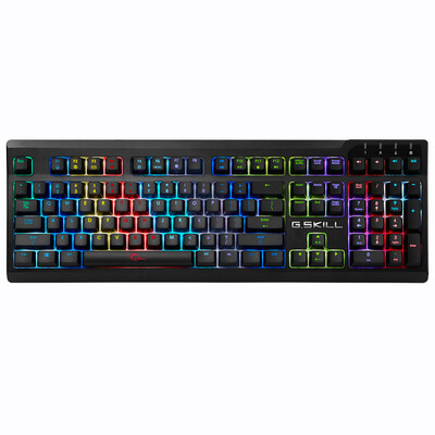

Chi Chi (G.SKILL) KM570 RGB Symphony Professional Edition 108 клавиша механическая клавиатура вишня зеленая ось черный