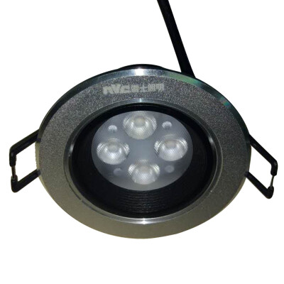 

Jingdong Supermarket] NVC lighting (NVC) spotlights led spotlights ceiling adjustable angle 4W (hole 75mm) sand silver lamp surface 3000K yellow