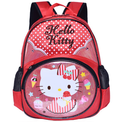 

Hello Kitty hellokitty kindergarten bag cute light casual simple kindergarten bag backpack CC-HK3222R red