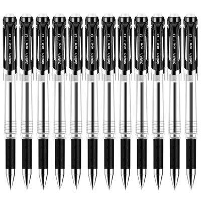 

Deli S26 office pen pen carbon pen signature pen black 07mm 12 support