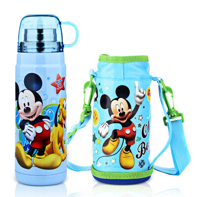 

【Jingdong Supermarket】 Disney (Disney) Insulation Cup Mickey 600ML Cup Children's Vacuum Student Cup Travel Insulation Pot Wrap Set TW-3033-MK