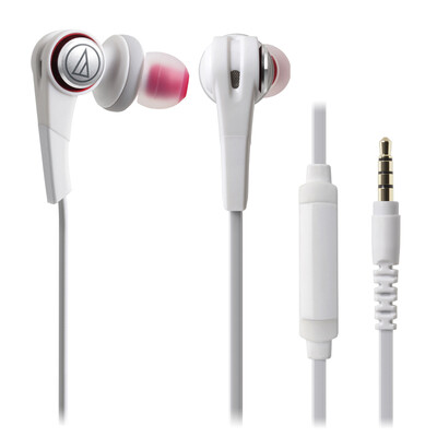 

Audio-Technica ATH-CKS550IS Subwoofer Talk In-Ear Headphones White