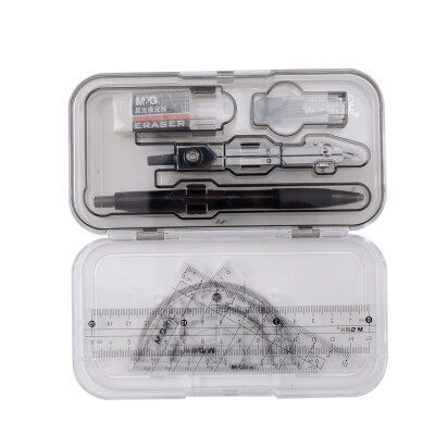 

Chenguang ( & G) ACS90808 exam compass ruler triangular ruler protractor drawing combination set 7 sets