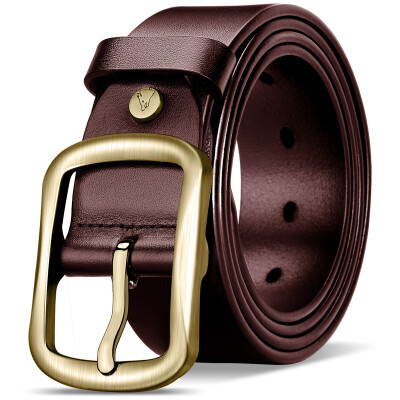 

Seven Wolves (SEPTWOLVES) Belt Men Business Casual Top Cuff Buckle Trousers Belt 7A528111300-03 Red Brown