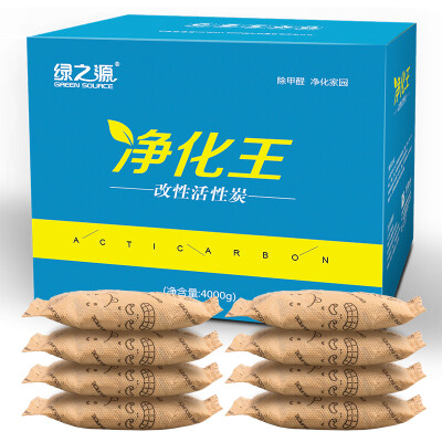 

Jingdong supermarket] Green source of the purification of the king in addition to taste in addition to formaldehyde scavenger activated carbon car in addition to taste charcoal package 4000g economic equipment