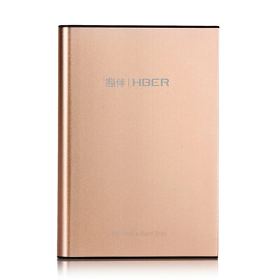 

Hi HBER HD100 500GB mobile hard disk USB3.0 interface 2.5 inch gold