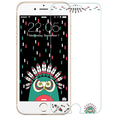 

(ESR) Apple 8/7/6 / 6s закаленная пленка iphone8 / 7 / 6s / 6 мобильный телефон мультфильм взрывозащищенная стеклянная цветная пленка индийская ночная рубашка