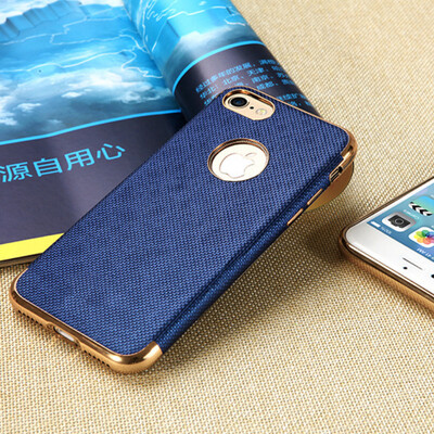 

Luxury Breathable Phone Case For iphone 7 Electroplate+PU Protection Case For iphone 7 plus Hot Sale