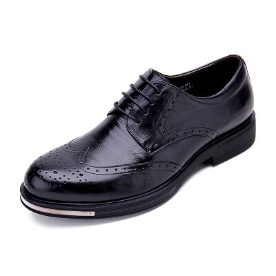 

Crown CROWN Men's Shoes Business Shoes Dress Shoes Lightweight Wearable Blake Leather Shoes 5Q2103A1K1-Black -40 yards