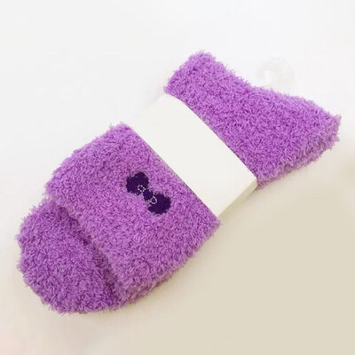 

6 pairs Winter thick warm bed socks floor socks stockings adult coral velvet socks 550423