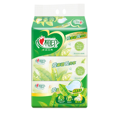 

Heart phase printing paper tea series 3 layer 152 pumping facial tissue * 3 package (in the specifications of soft pumping / new and old packaging random delivery)