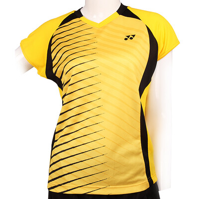 

YONEX Yonex бадминтон спортивной одежда с короткими рукавами Slim влюбленных уу игры женских моделей 210226BCR-450 желтым 3XL / 2XO