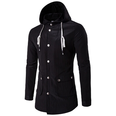 

Men Casual Hooded Jacket Coat