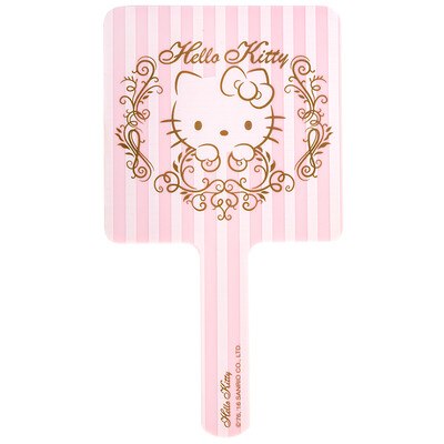 

HELLO KITTY Hello Kitty ABS Handle Mirror Portable Mirror Delicate Girl Heart 1631