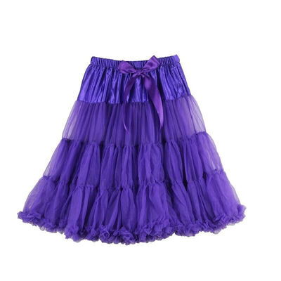 

B&N Woman 63cm One Layer Long Petticoat Tulle Pettiskirt Tutu Skirt Rockabilly