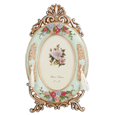 

Jingdong supermarket] flowers between the set of birds bird frame photo wedding photo frame photo album pendulum creative gifts 6 inch cross section ivory