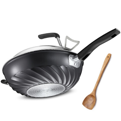 

【Jingdong Supermarket】 Ai Shida 32 King Kong cyclone flux no oil frying pan non-stick pot JD8332ELZL Induction Cooker wok no smoke pot non-stick pot to send non-stick shovel