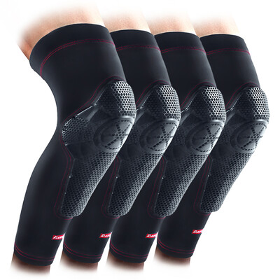 

Frenzy kuangmi basketball knee knee sports anti-skid honeycomb anti-collision lengthening leggings meniscus protector KMh712 black S code