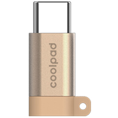 

Coolpad Micro USB to Type-C switch head Andrews data cable adapter phone charging cable support Huawei p9 / cool1 / MX6 and other local gold