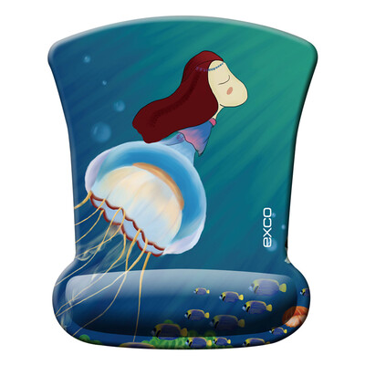

Should fit cool EXCO memory cotton art wrist mouse pad cute cartoon home office wrist pad cloth non-slip mouse pad MSP011 blue jellyfish