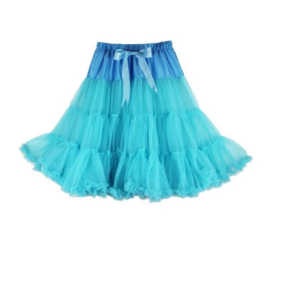 

B&N Woman 63cm One Layer Long Petticoat Tulle Pettiskirt Tutu Skirt Rockabilly