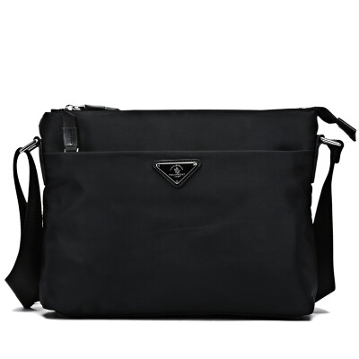 

St Paul&39s men&39s bag shoulder bag new men&39s casual shoulder Messenger bag large capacity vertical section male bag black