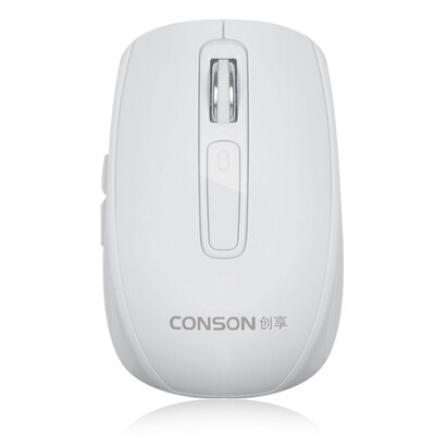 

Chong наслаждаться (Conson) CM850 Беспроводная оптическая мышь перезаряжаемая версия литиевой мышь для настольного компьютера ноутбука компьютерной офисной игры 6D родового белый