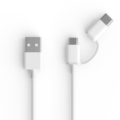 

Кабель Micro USB и Type-C для зарядки и передачи данных Xiaomi ZMI AL511, белый микровыключатель типа с линии комбо данные 1 м