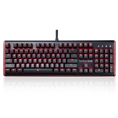 

Titanium (Taidu) Symphony division smart gaming mechanical keyboard black Cherry silver axis RGB color light with 104 keys