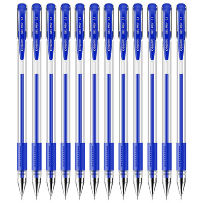 

Deli 6601 05mm Gel pens 12pcs box blue