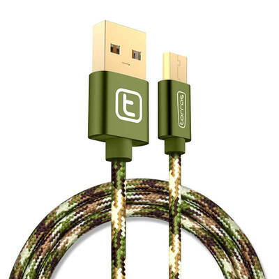 

Tulas (TORRAS) Эндрюс кабель для передачи данных кабель для просо oppo Huawei usb line телефон быстрое заполнение камуфляж зеленый (1,68 метра)