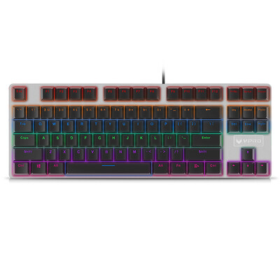 

Лей Бай (Rapoo) V500S версия сплава смешанный цвет подсветкой игровой механические клавиатуры клавиатура с подсветкой клавиатура компьютера клавиатура ноутбука игровой клавиатуры черный зеленый ось