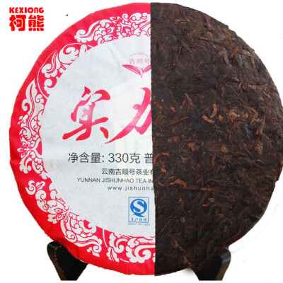 

C-PE012 Yunnan pu erh tea puer ripe organic pu er tea cooked ripe Pu'er tea 330g factory direct NO additives green food