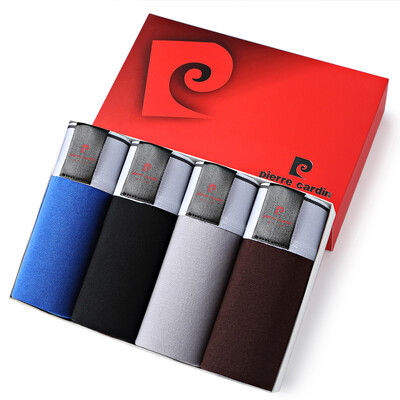 

Jingdong supermarket] Pierre Cardin (4) Men's underwear flat pants breathable U convex four corners underwear male  code