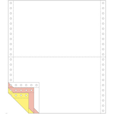 

Xima SIMAA SO921102 color computer printing paper 241-3-1 2S triple division of 80 columns tearing color order white red 1000 pages box