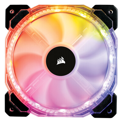 

USCorsair HD120 RGB LED Single Mount Colorful High Performance PWM Chassis Fan 12CM