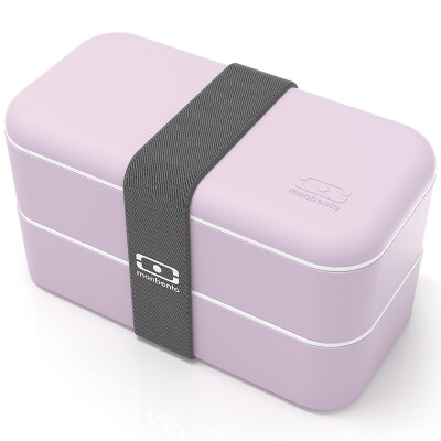 

Monbento original double - layer sub - microwave oven lunch box Japanese lunch box clove purple 1200 12 117