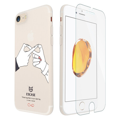 

[Пакет] мембранная оболочка ESCASE iPhone7 телефона оболочка защитного рукав мультсериал отправить рельефную стальную мембрану для Mac 7 / 7plus телефона сердечной жизни
