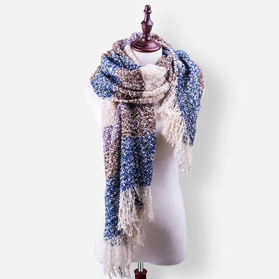 

WISHCLUB New 2016 Winter Scarf Ladies Plaid Scarf