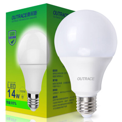 

Jingdong supermarket Oasis OUTRACE LED light bulb E27 screw mouth 14W white energy saving bulb light source