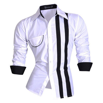 

Autumn/Fall Men Long Sleeves Cotton Shirt