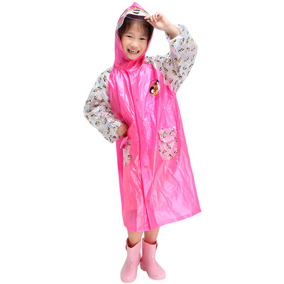 

Jingdong Supermarket] Paradise umbrella raincoat rain pants children's poncho cute cartoon invisible book bag student raincoat G006K child rain puddle green
