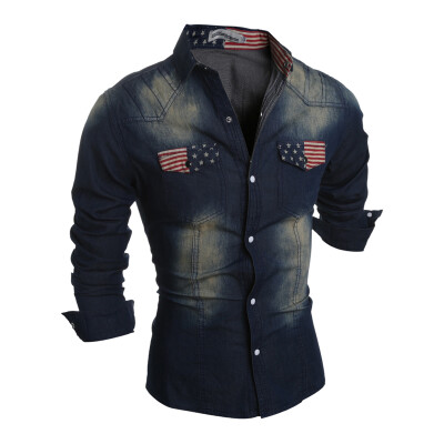 

Men Long Sleeves Denim Shirts