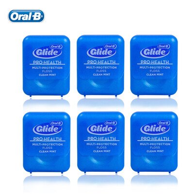 

Oral B Multi-protection Floss Waxed Dental Floss Gum Care Oral Hygiene Flat Thread Flosser Cool Mint 437yd40m 6 pcs1 pack