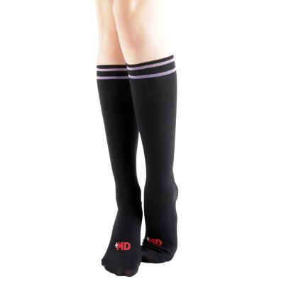 

【Jingdong Supermarket】 MD Shapes Legs under the knee socks stripes in the high tube socks female Korean version of the wave socks students Japan Four Seasons College wind black blue stripes