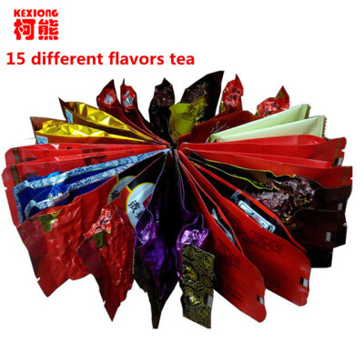 

C-WL055 Promotion 15 DifferentTea Chinese Oolong PuEr Black Green Milk Oolong Ginseng flower\ Buckwheat\ Liver Tea