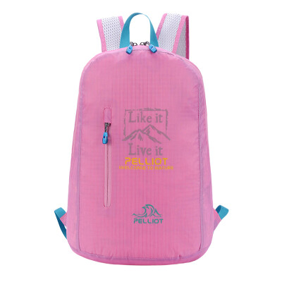 

Pellie and PELLIOT and skin packs of women's ultra-light shoulder bag men's portable water repellent foldable outdoor climbing bag pink