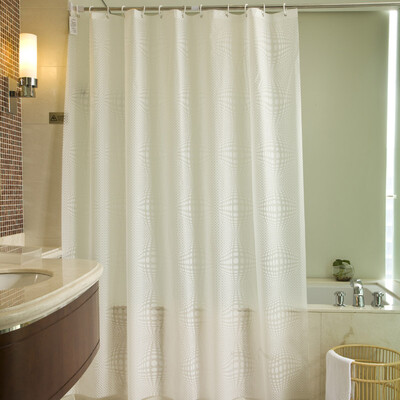 

Mercure guest Ou Shi white ball thickening PEVA shower curtain waterproof mildew impervious shower curtain 180200CM