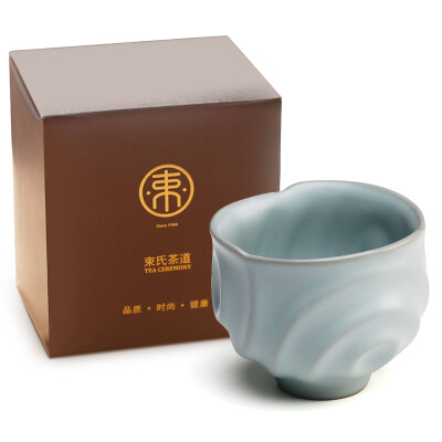 

Jingdong supermarket] beam of the tea ceremony Ru kiln master cup cups cup single cup Tianqing Ru kiln navel cup cup tea tea kung fu tea cup